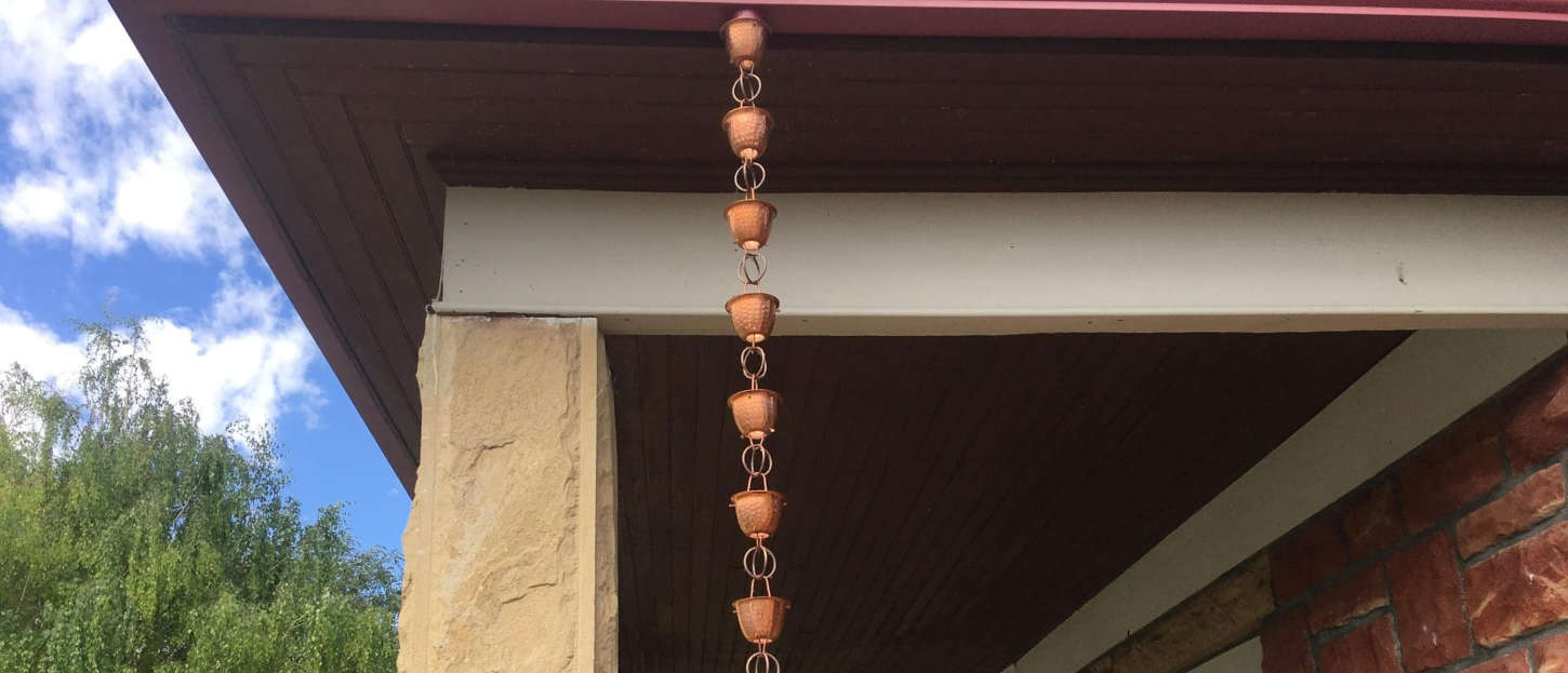 Rain Chain Installation in Spearfish
